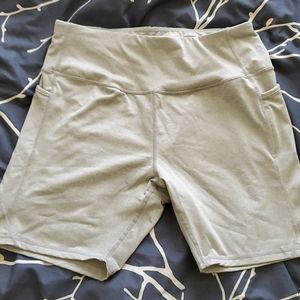 Silver Avia workout shorts with long pockets
